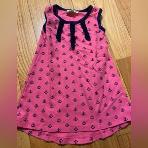 Pink nautical anchor 2T dress